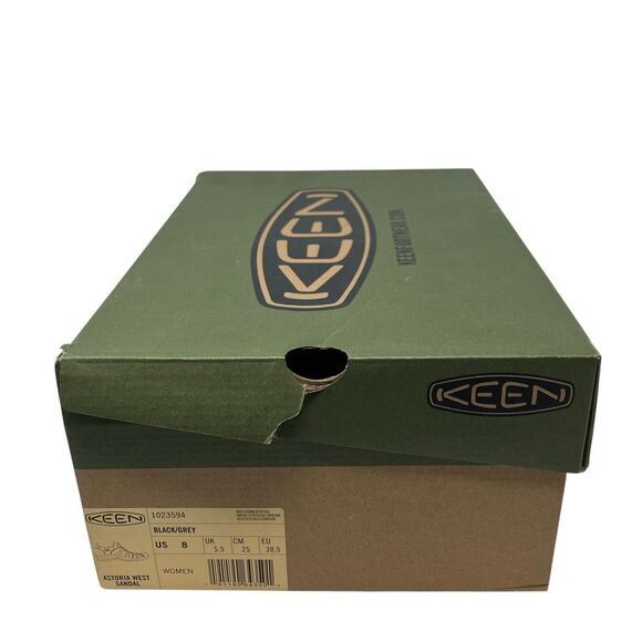 Keen Hiking Sandals‎ Womens 8 Astoria Black Gray Closed Toe Water Shoes - Picture 6 of 10